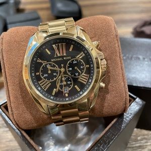 Michael Kors Oversized Bradshaw Gold Tone Watch